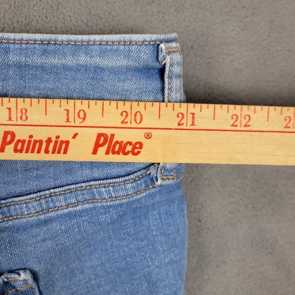 Old Navy Rockstar Super Skinny Jeans Women 22 Blue High Rise Secret Slim Pockets - Picture 5 of 6